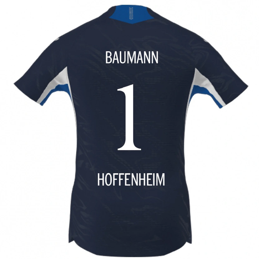 Danxen Damen Oliver Baumann #1 Marineblau Weiß Heimtrikot Trikot 2025/26 T-Shirt Schweiz