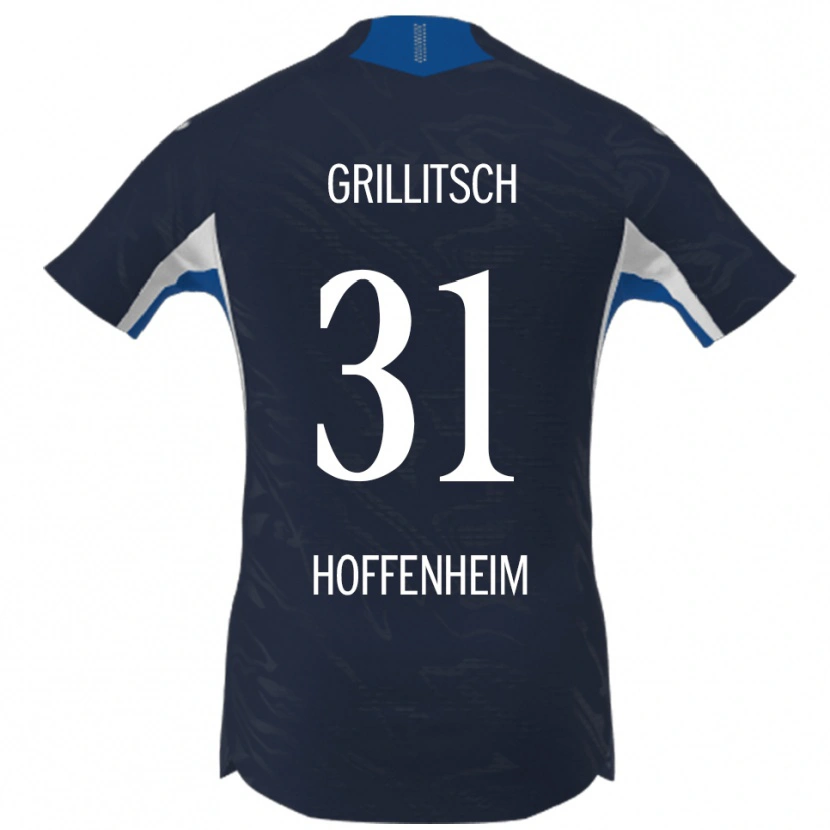 Danxen Damen Florian Grillitsch #31 Marineblau Weiß Heimtrikot Trikot 2025/26 T-Shirt Schweiz