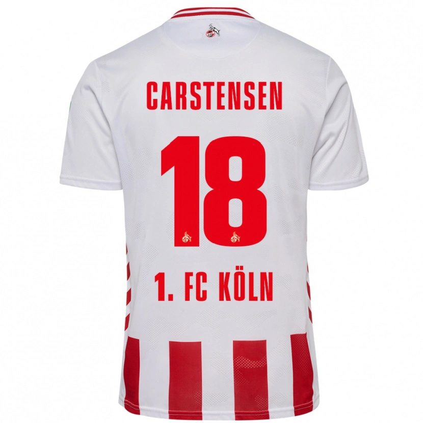 Danxen Damen Rasmus Carstensen #18 Weiß Rot Heimtrikot Trikot 2025/26 T-Shirt Schweiz