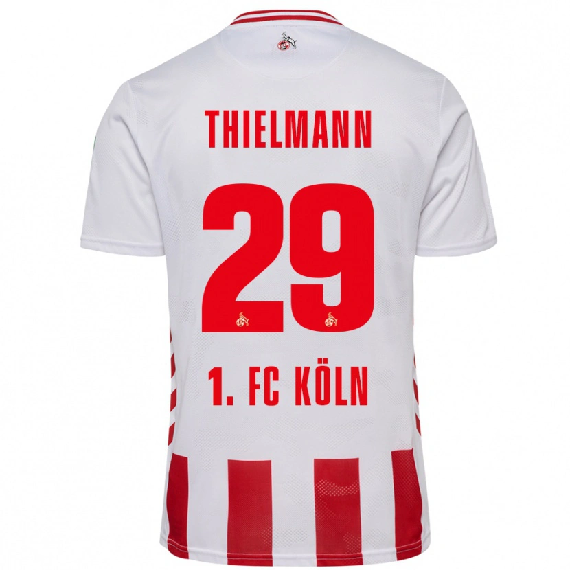 Danxen Damen Jan Thielmann #29 Weiß Rot Heimtrikot Trikot 2025/26 T-Shirt Schweiz