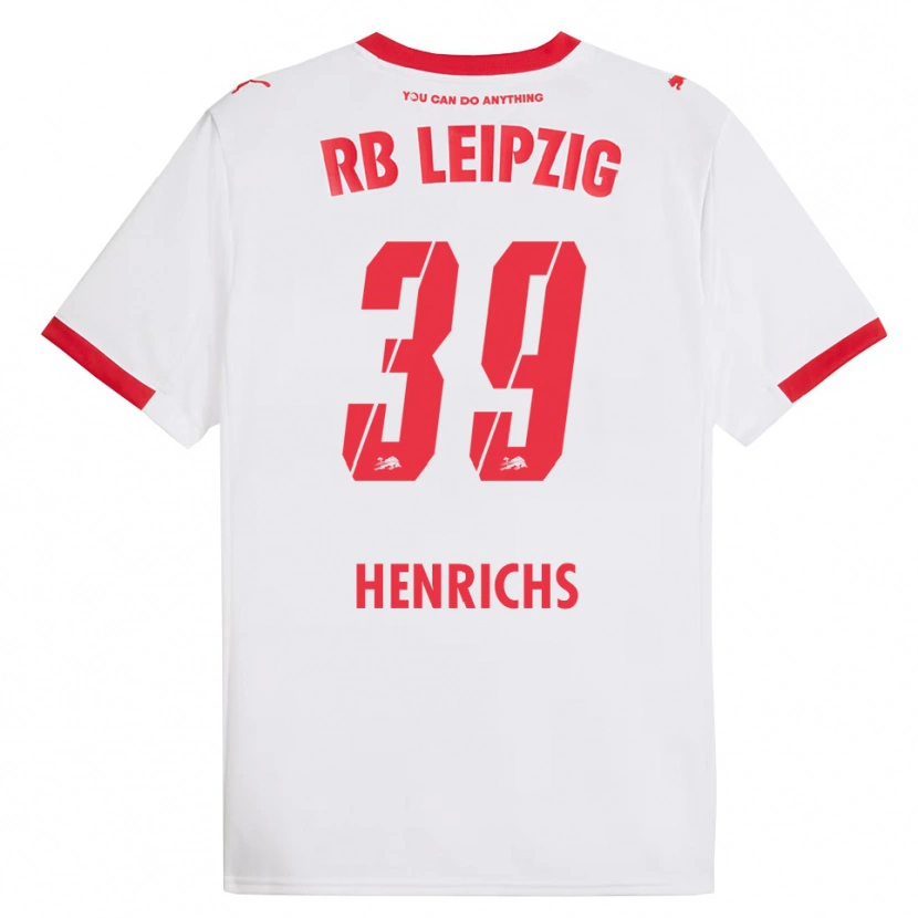 Danxen Damen Benjamin Henrichs #39 Weiß Rot Heimtrikot Trikot 2025/26 T-Shirt Schweiz