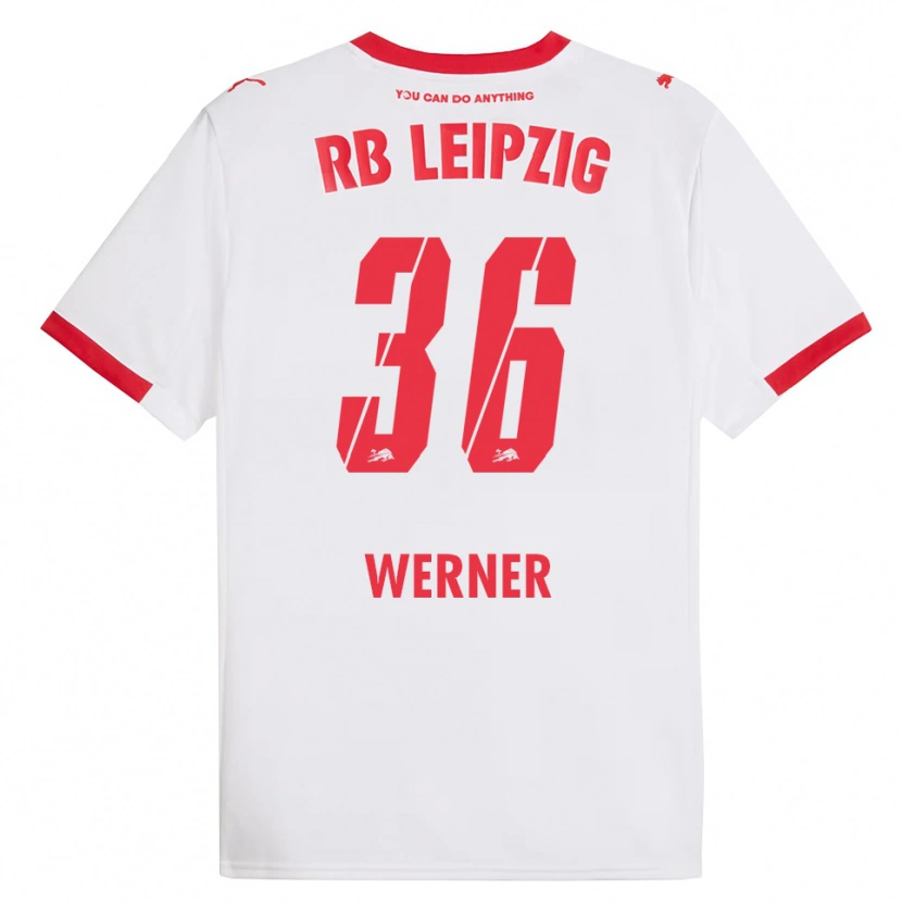 Danxen Damen Timo Werner #36 Weiß Rot Heimtrikot Trikot 2025/26 T-Shirt Schweiz