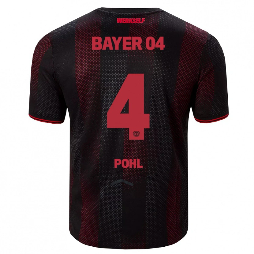 Danxen Damen Ferdinand Pohl #4 Schwarz Rot Heimtrikot Trikot 2025/26 T-Shirt Schweiz
