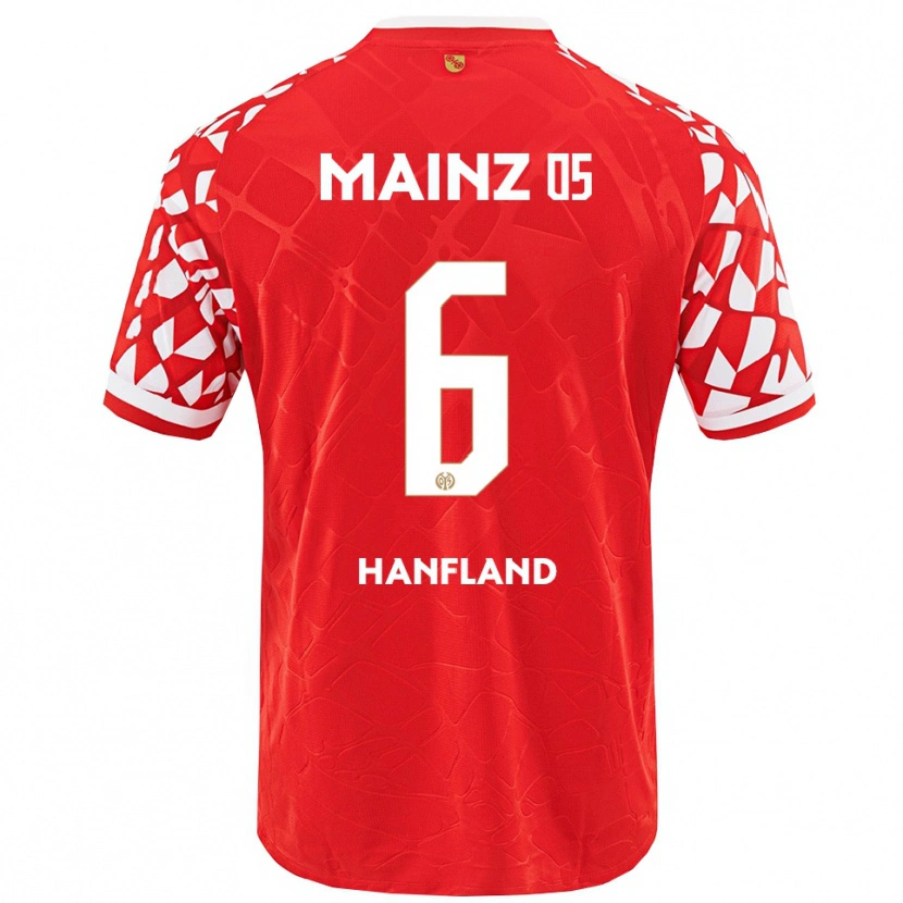 Danxen Damen Paul Hanfland #6 Rot Weiß Heimtrikot Trikot 2025/26 T-Shirt Schweiz