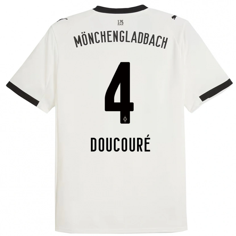 Danxen Damen Mamadou Doucoure #4 Weiß Schwarz Heimtrikot Trikot 2025/26 T-Shirt Schweiz