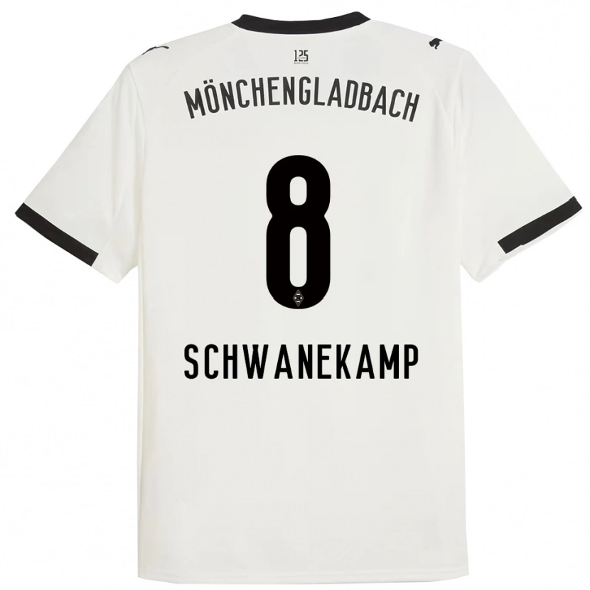 Danxen Damen Jana Schwanekamp #8 Weiß Schwarz Heimtrikot Trikot 2025/26 T-Shirt Schweiz