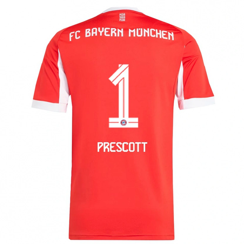 Danxen Damen Leonard Prescott #1 Rot Weiß Heimtrikot Trikot 2025/26 T-Shirt Schweiz