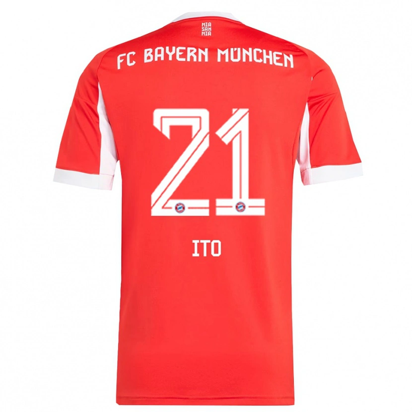 Danxen Damen Hiroki Ito #21 Rot Weiß Heimtrikot Trikot 2025/26 T-Shirt Schweiz
