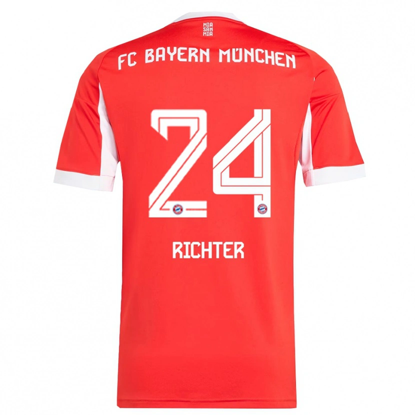 Danxen Damen Louis Richter #24 Rot Weiß Heimtrikot Trikot 2025/26 T-Shirt Schweiz