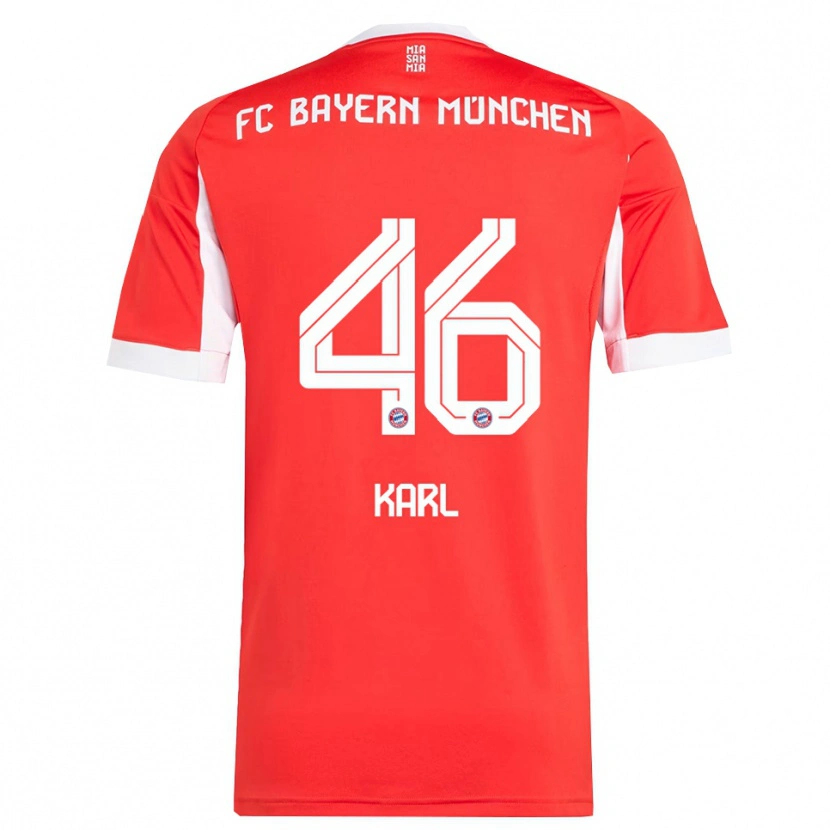 Danxen Damen Lennart Karl #46 Rot Weiß Heimtrikot Trikot 2025/26 T-Shirt Schweiz