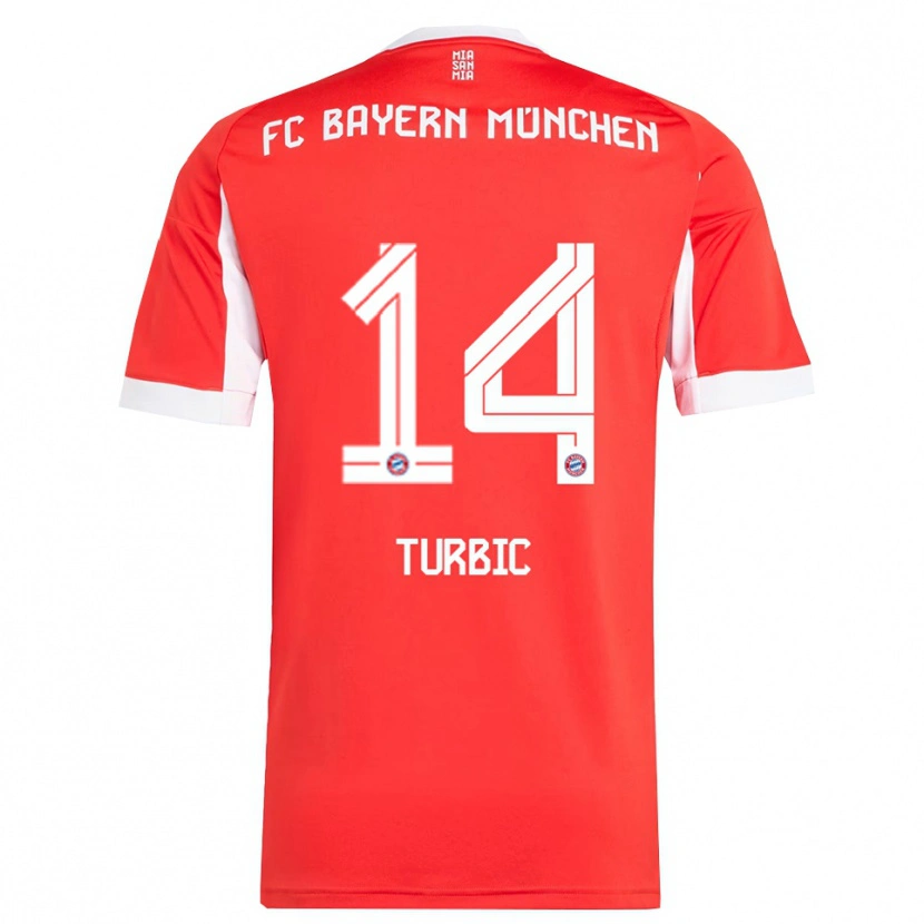 Danxen Damen Vedad Turbic #14 Rot Weiß Heimtrikot Trikot 2025/26 T-Shirt Schweiz