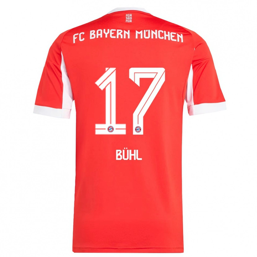 Danxen Damen Klara Bühl #17 Rot Weiß Heimtrikot Trikot 2025/26 T-Shirt Schweiz
