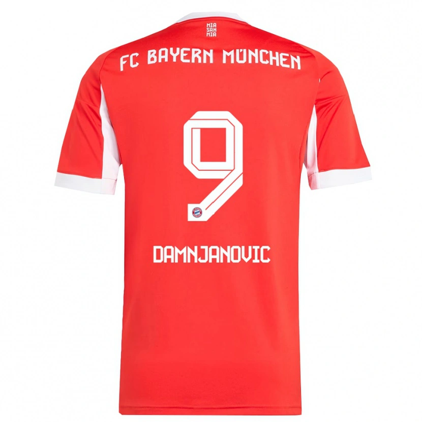Danxen Damen Jovana Damnjanovic #9 Rot Weiß Heimtrikot Trikot 2025/26 T-Shirt Schweiz