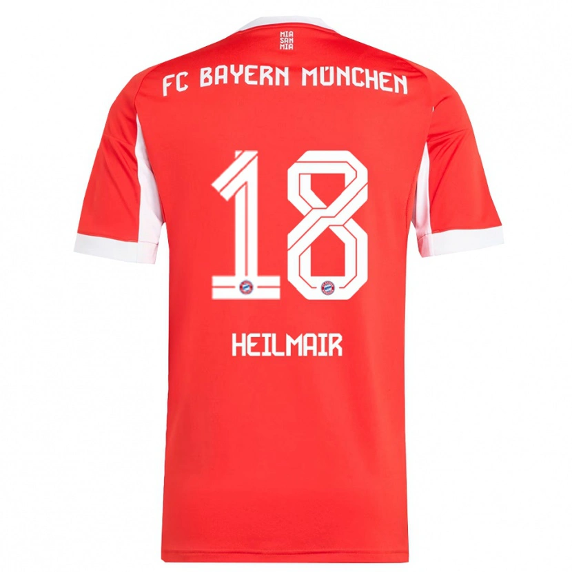 Danxen Damen Hannes Heilmair #18 Rot Weiß Heimtrikot Trikot 2025/26 T-Shirt Schweiz