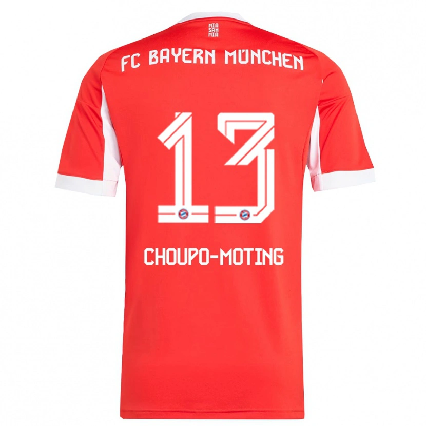 Danxen Damen Eric Maxim Choupo-Moting #13 Rot Weiß Heimtrikot Trikot 2025/26 T-Shirt Schweiz