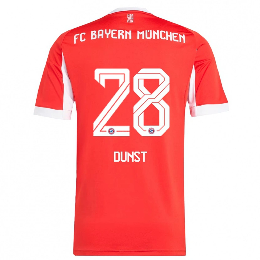 Danxen Damen Barbara Dunst #28 Rot Weiß Heimtrikot Trikot 2025/26 T-Shirt Schweiz