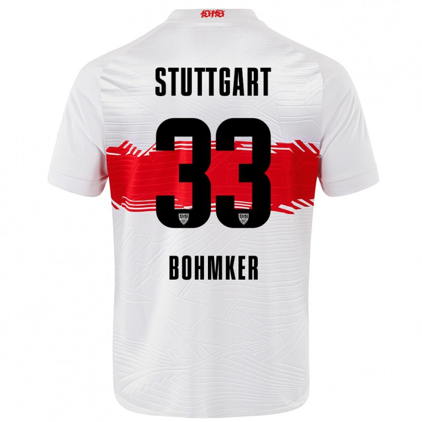 Danxen Damen Finn Böhmker #33 Weiß Rot Heimtrikot Trikot 2025/26 T-Shirt Schweiz