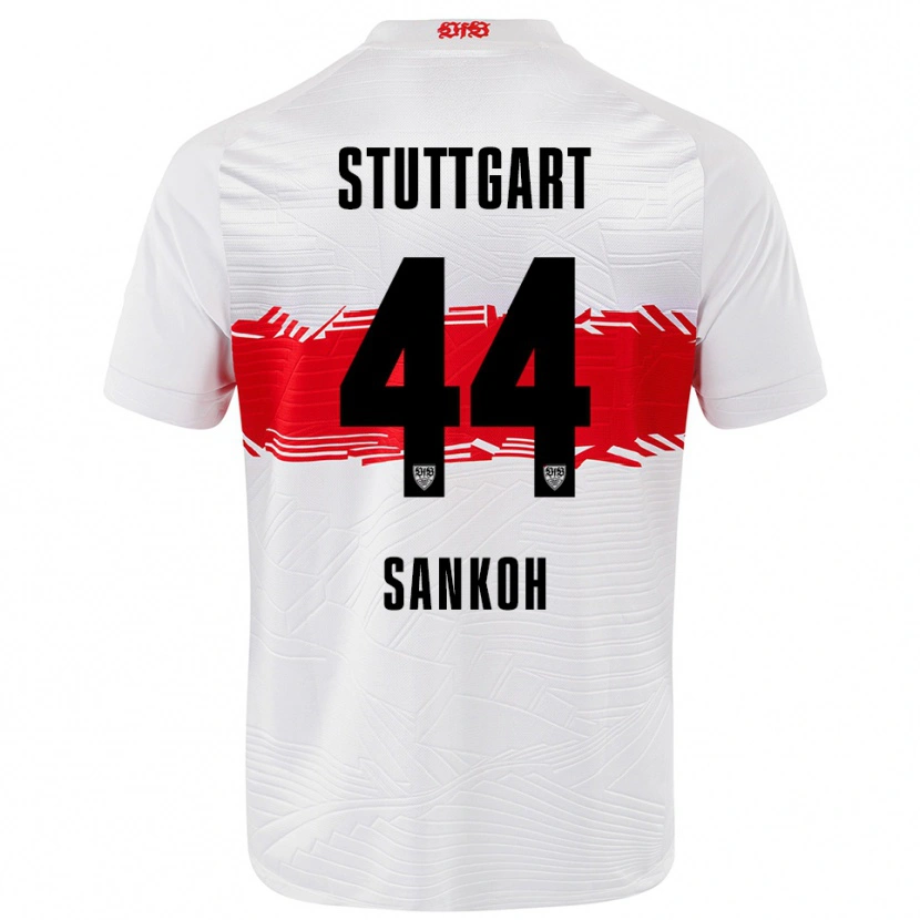 Danxen Damen Mohamed Sankoh #44 Weiß Rot Heimtrikot Trikot 2025/26 T-Shirt Schweiz