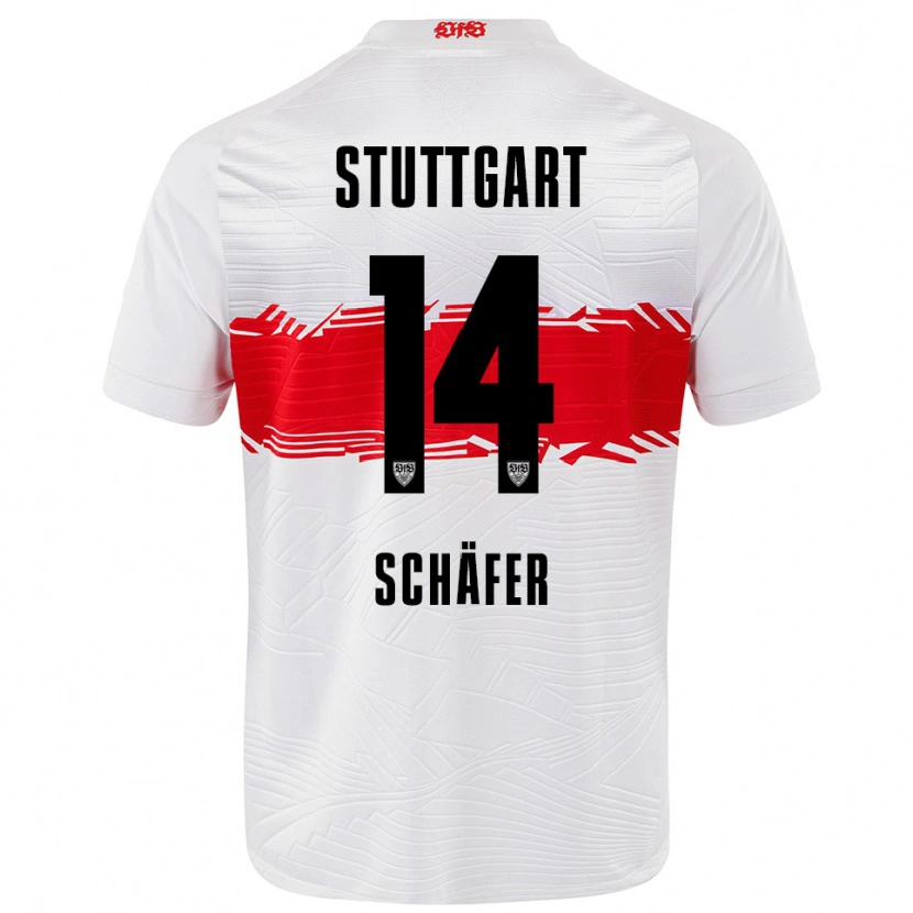 Danxen Damen Katharina Schäfer #14 Weiß Rot Heimtrikot Trikot 2025/26 T-Shirt Schweiz