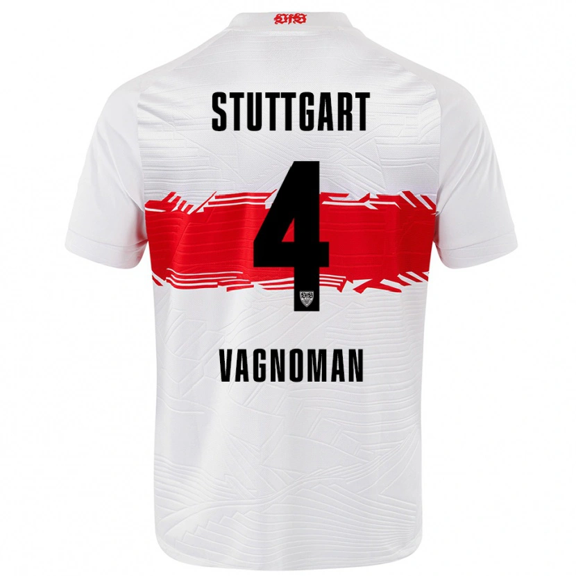 Danxen Damen Josha Vagnoman #4 Weiß Rot Heimtrikot Trikot 2025/26 T-Shirt Schweiz