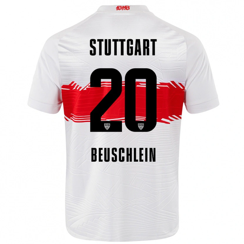 Danxen Damen Jana Beuschlein #20 Weiß Rot Heimtrikot Trikot 2025/26 T-Shirt Schweiz