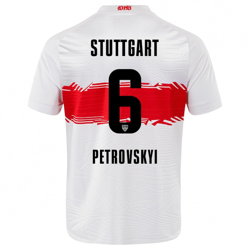 Danxen Damen Mykola Petrovskyi #6 Weiß Rot Heimtrikot Trikot 2025/26 T-Shirt Schweiz