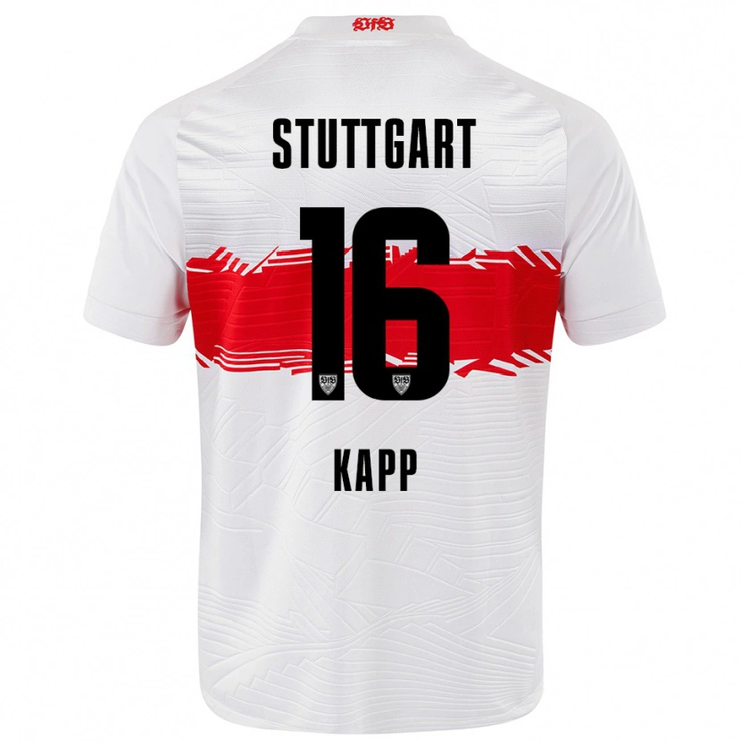 Danxen Damen Patrick Kapp #16 Weiß Rot Heimtrikot Trikot 2025/26 T-Shirt Schweiz