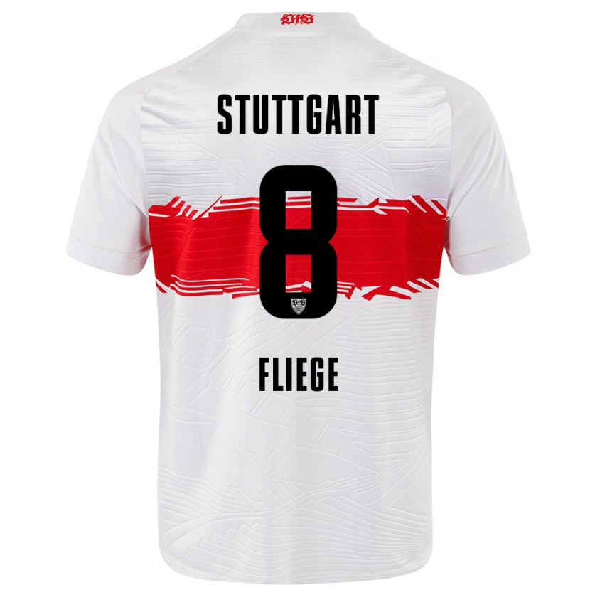 Danxen Damen Anna Fliege #8 Weiß Rot Heimtrikot Trikot 2025/26 T-Shirt Schweiz