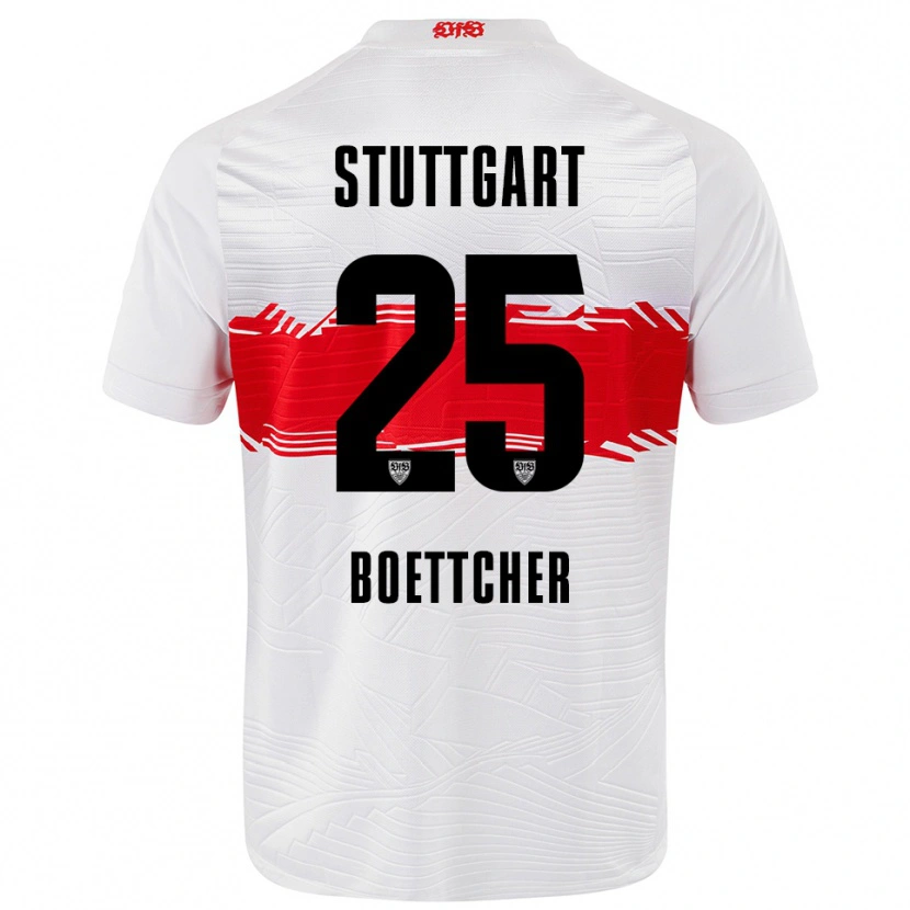 Danxen Damen Eve Boettcher #25 Weiß Rot Heimtrikot Trikot 2025/26 T-Shirt Schweiz