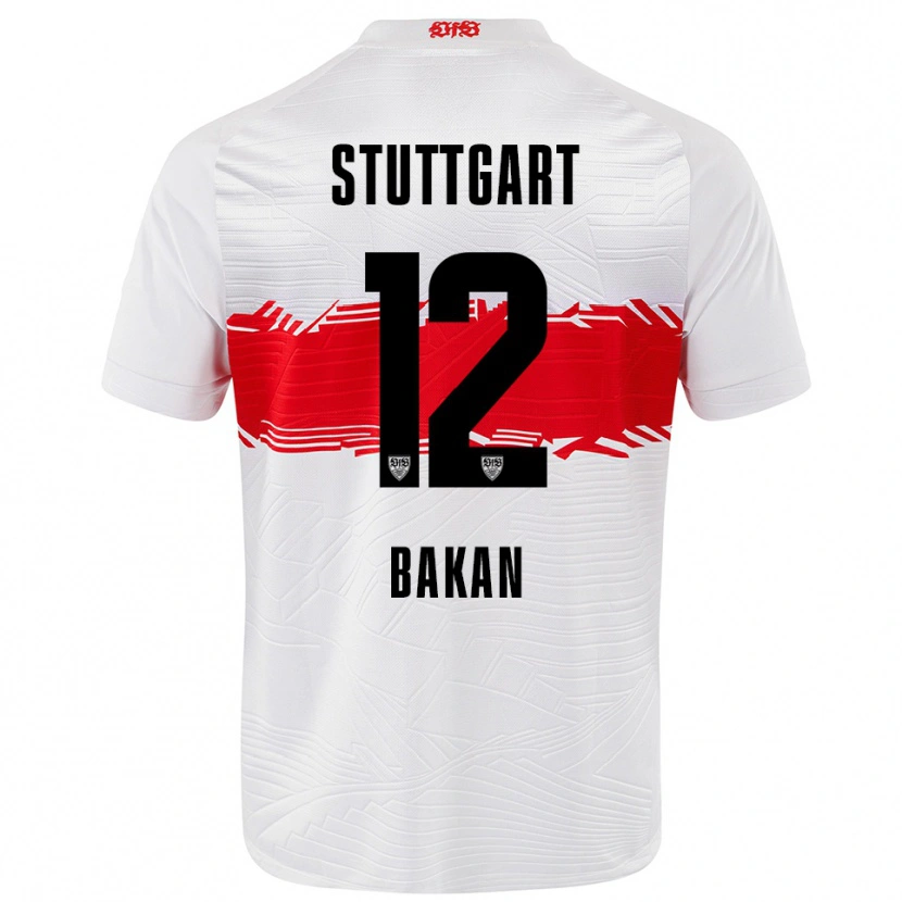 Danxen Damen Eren Bakan #12 Weiß Rot Heimtrikot Trikot 2025/26 T-Shirt Schweiz