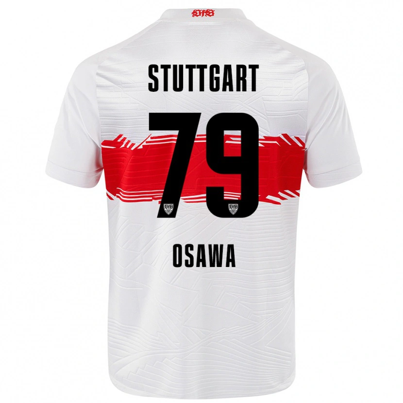 Danxen Damen Haruka Ōsawa #79 Weiß Rot Heimtrikot Trikot 2025/26 T-Shirt Schweiz