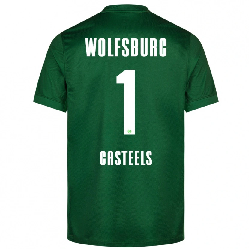 Danxen Damen Koen Casteels #1 Grün Weiß Heimtrikot Trikot 2025/26 T-Shirt Schweiz