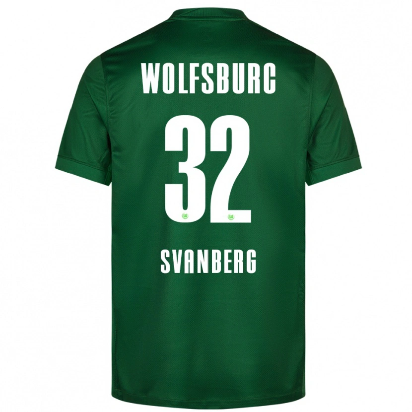 Danxen Damen Mattias Svanberg #32 Grün Weiß Heimtrikot Trikot 2025/26 T-Shirt Schweiz