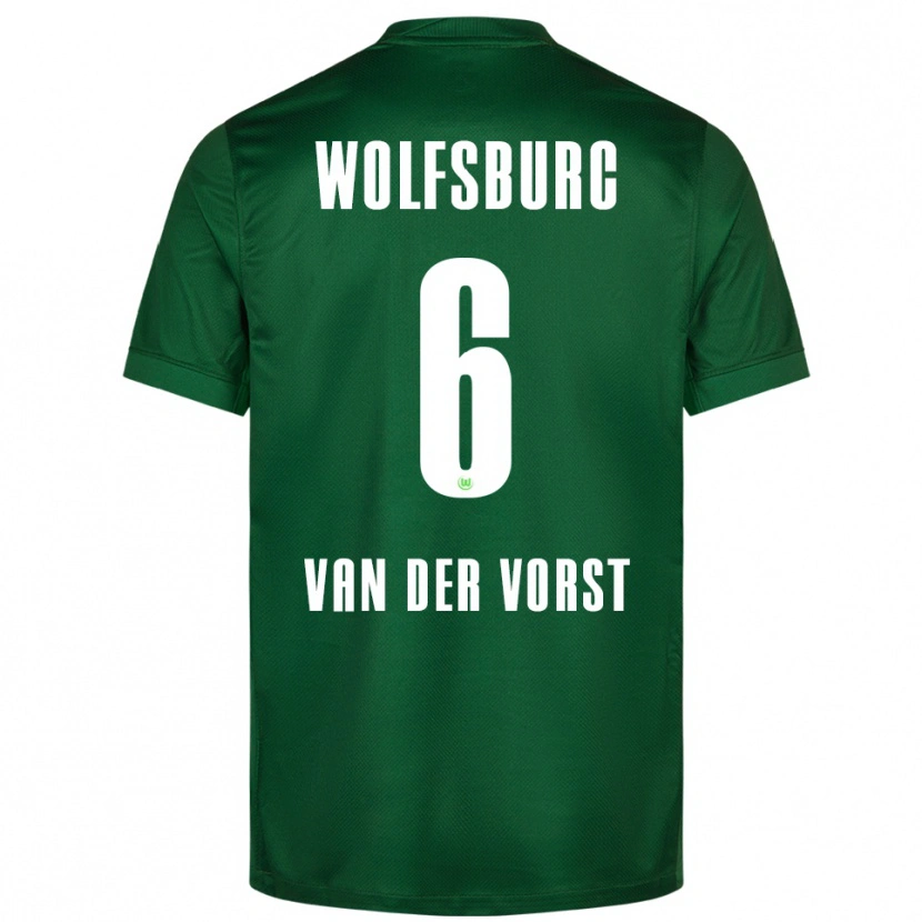 Danxen Damen Fynn Van Der Vorst #6 Grün Weiß Heimtrikot Trikot 2025/26 T-Shirt Schweiz