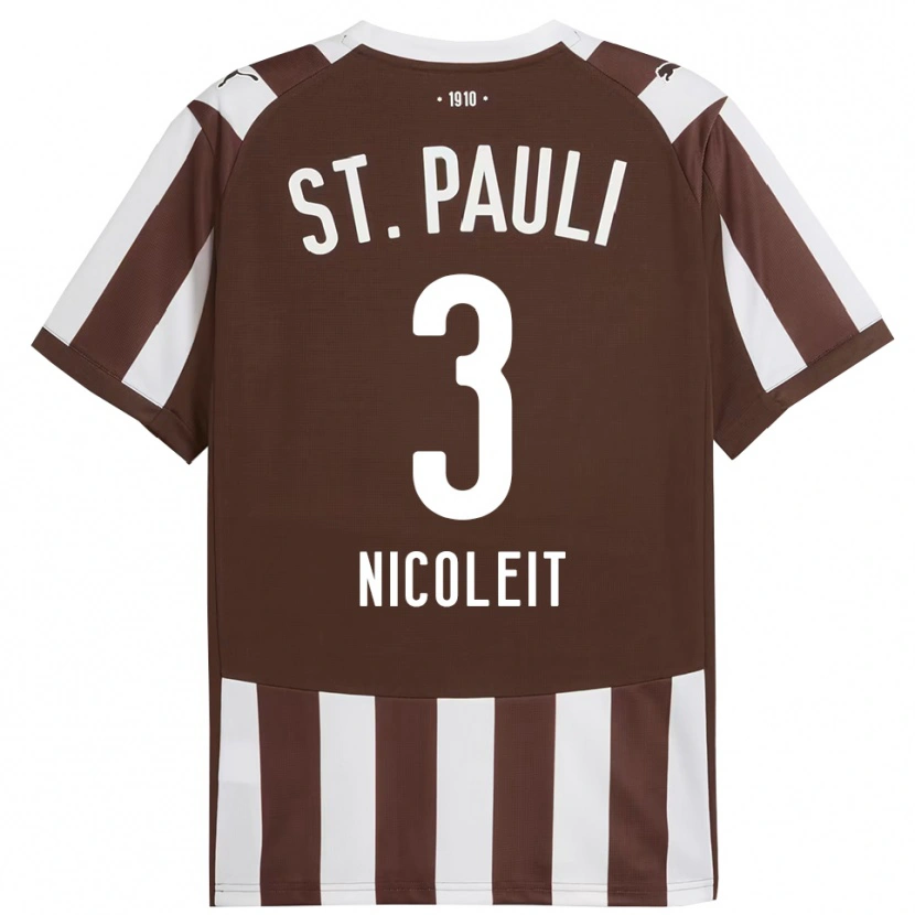 Danxen Damen Gianna Nicoleit #3 Kaffee Weiß Heimtrikot Trikot 2025/26 T-Shirt Schweiz