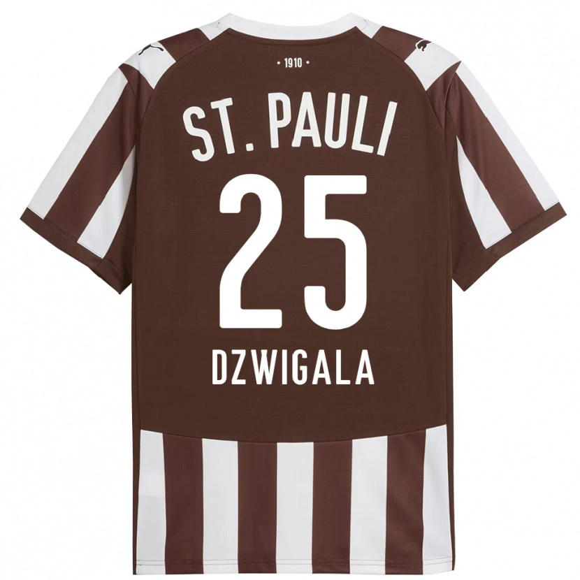 Danxen Damen Adam Dzwigala #25 Kaffee Weiß Heimtrikot Trikot 2025/26 T-Shirt Schweiz