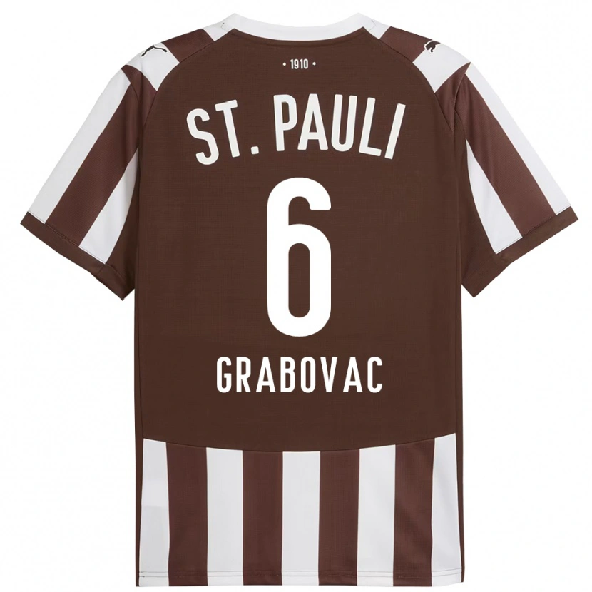 Danxen Damen Danijel Grabovac #6 Kaffee Weiß Heimtrikot Trikot 2025/26 T-Shirt Schweiz