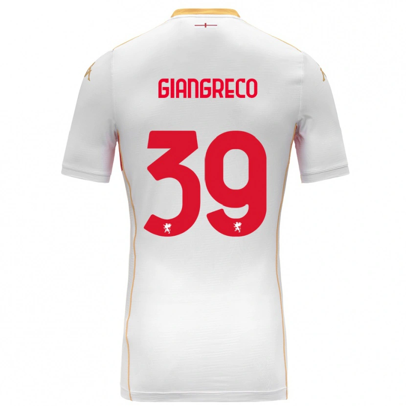 Danxen Damen Nicolò Giangreco #39 Weiß Rot Auswärtstrikot Trikot 2025/26 T-Shirt Schweiz
