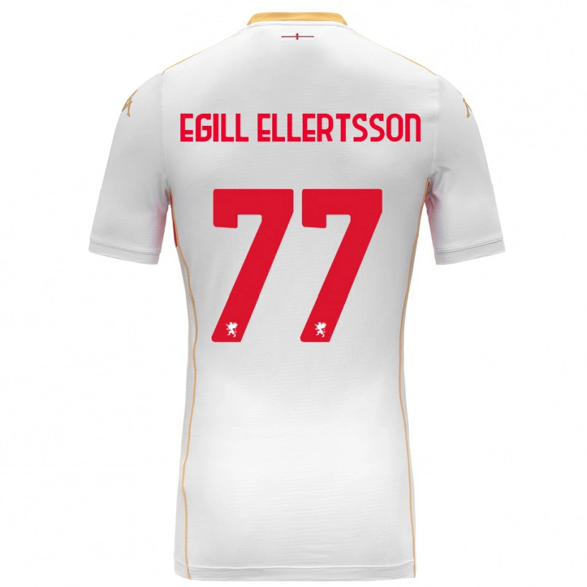 Danxen Damen Mikael Egill Ellertsson #77 Weiß Rot Auswärtstrikot Trikot 2025/26 T-Shirt Schweiz