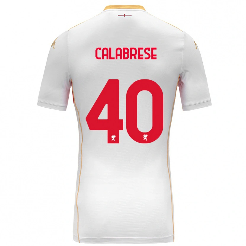 Danxen Damen Filippo Calabrese #40 Weiß Rot Auswärtstrikot Trikot 2025/26 T-Shirt Schweiz