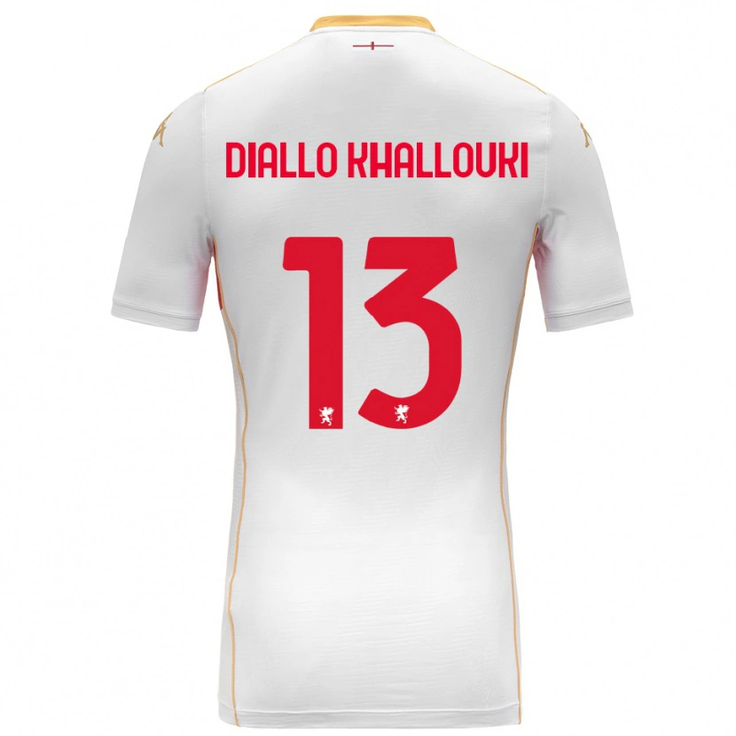Danxen Damen Siaka Diallo Khallouki #13 Weiß Rot Auswärtstrikot Trikot 2025/26 T-Shirt Schweiz