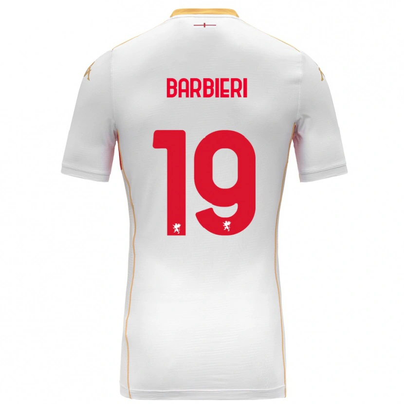 Danxen Damen Filippo Barbieri #19 Weiß Rot Auswärtstrikot Trikot 2025/26 T-Shirt Schweiz