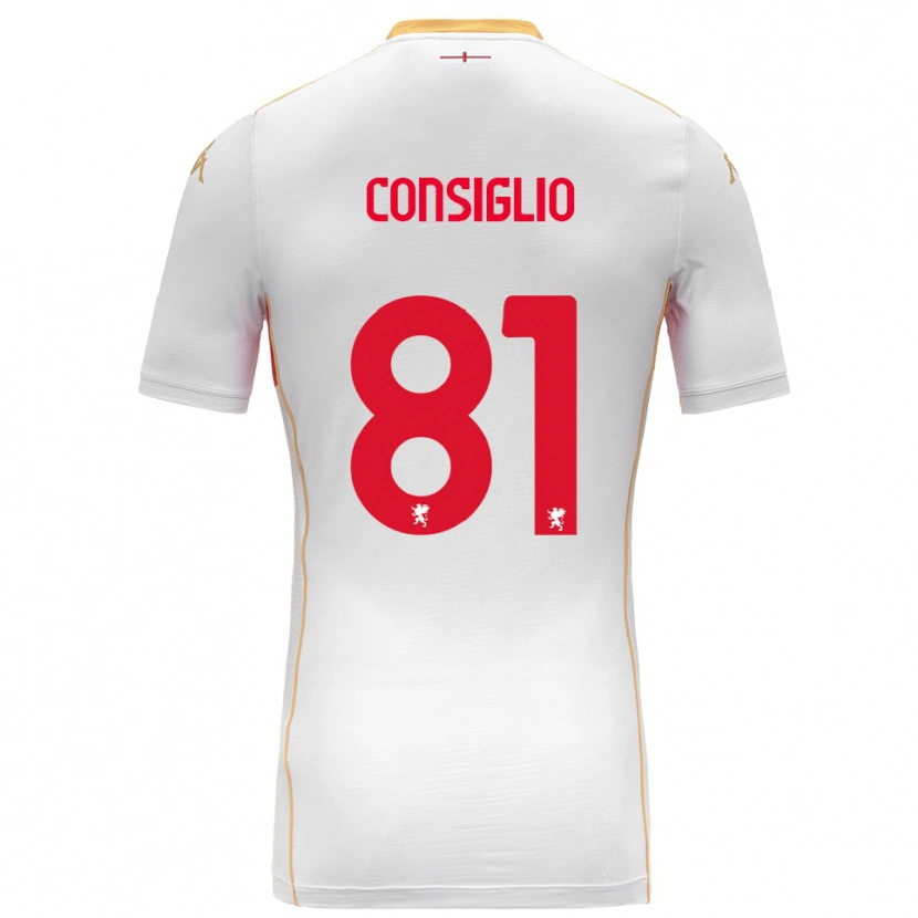 Danxen Damen Leonardo Consiglio #81 Weiß Rot Auswärtstrikot Trikot 2025/26 T-Shirt Schweiz