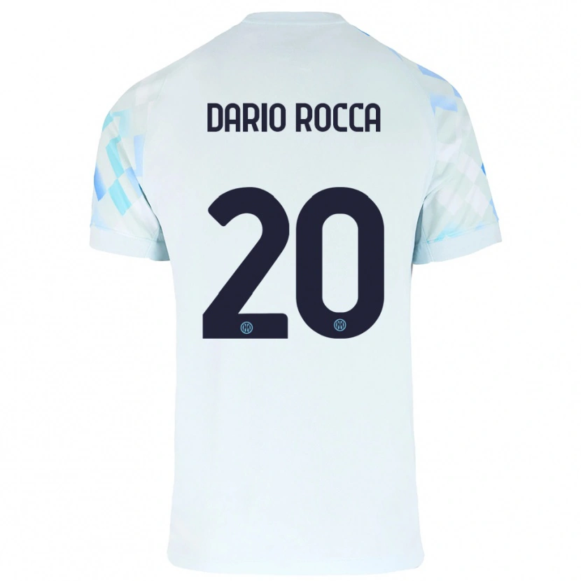 Danxen Damen Edoardo Dario Rocca #20 Weiß Blau Auswärtstrikot Trikot 2025/26 T-Shirt Schweiz