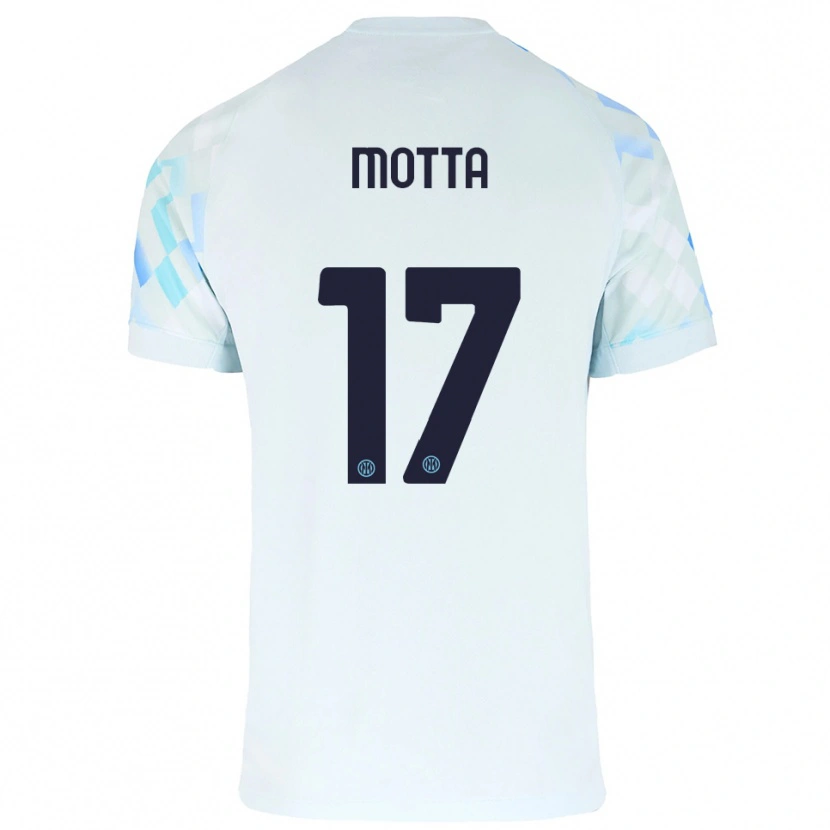 Danxen Damen Matteo Motta #17 Weiß Blau Auswärtstrikot Trikot 2025/26 T-Shirt Schweiz