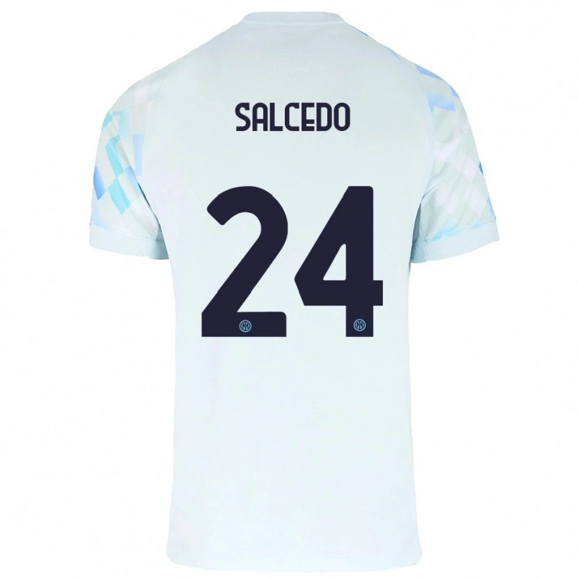 Danxen Damen Eddie Salcedo #24 Weiß Blau Auswärtstrikot Trikot 2025/26 T-Shirt Schweiz