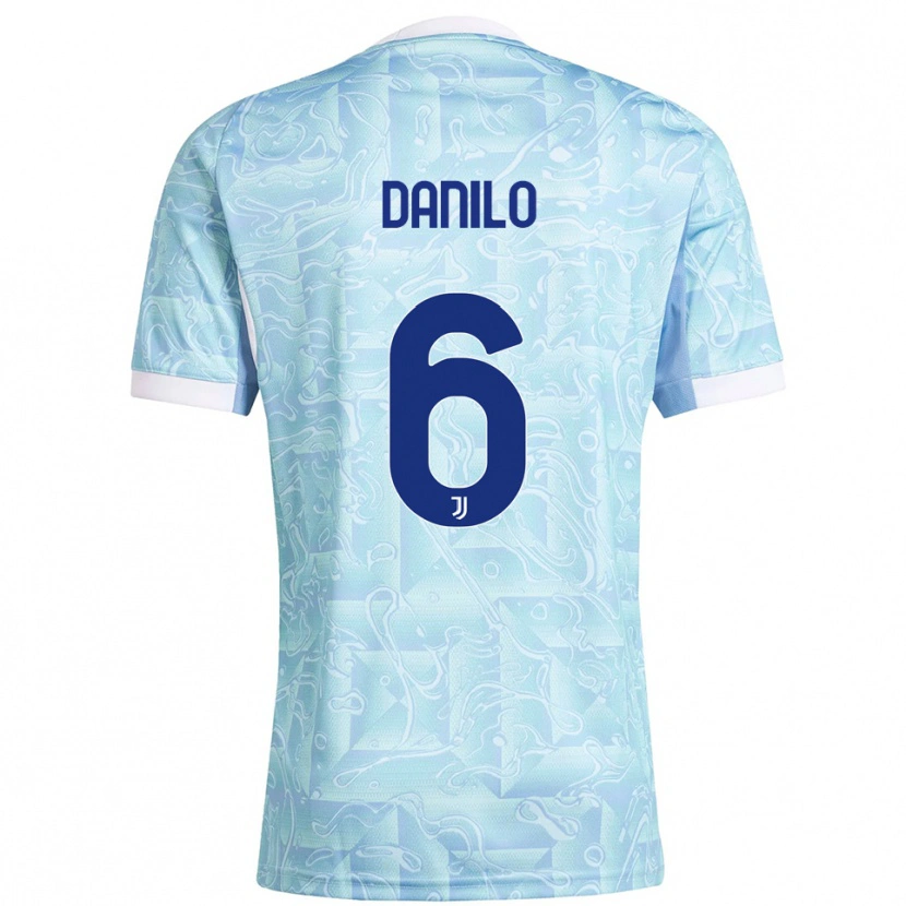 Danxen Damen Danilo #6 Himmelblau Gelb Auswärtstrikot Trikot 2025/26 T-Shirt Schweiz