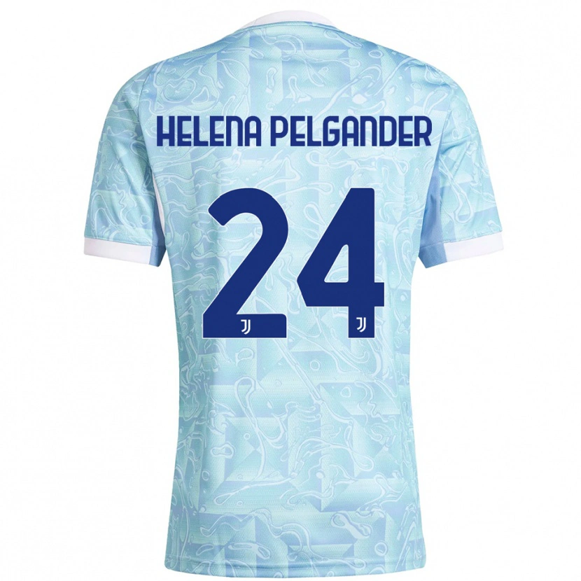 Danxen Damen Elsa Helena Pelgander #24 Himmelblau Gelb Auswärtstrikot Trikot 2025/26 T-Shirt Schweiz