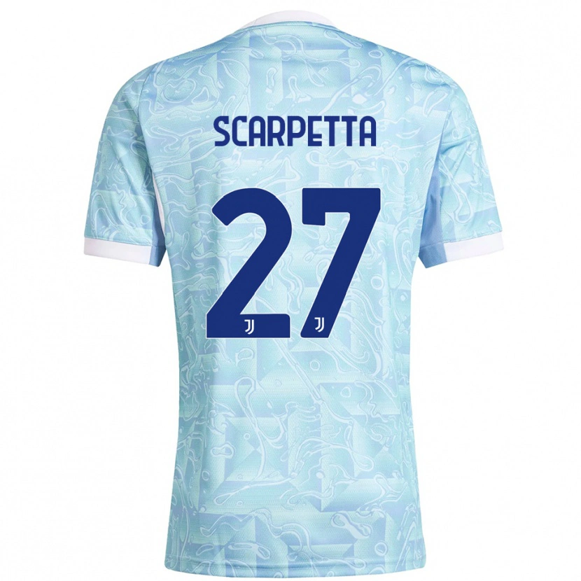 Danxen Damen Jacopo Scarpetta #27 Himmelblau Gelb Auswärtstrikot Trikot 2025/26 T-Shirt Schweiz