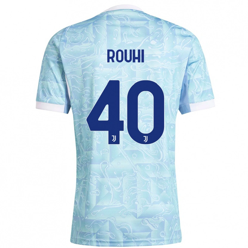 Danxen Damen Jonas Rouhi #40 Himmelblau Gelb Auswärtstrikot Trikot 2025/26 T-Shirt Schweiz